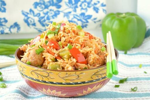 Veg Manchurian Rice